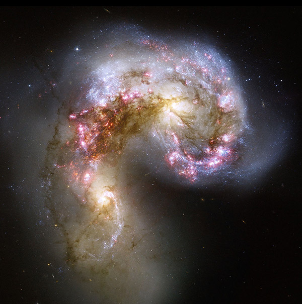 The Antennae, a pair of colliding galaxies